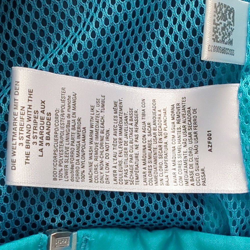 Adidas Navy/Blue Nylon Trainer Jacket Size S - Picture 9 of 9